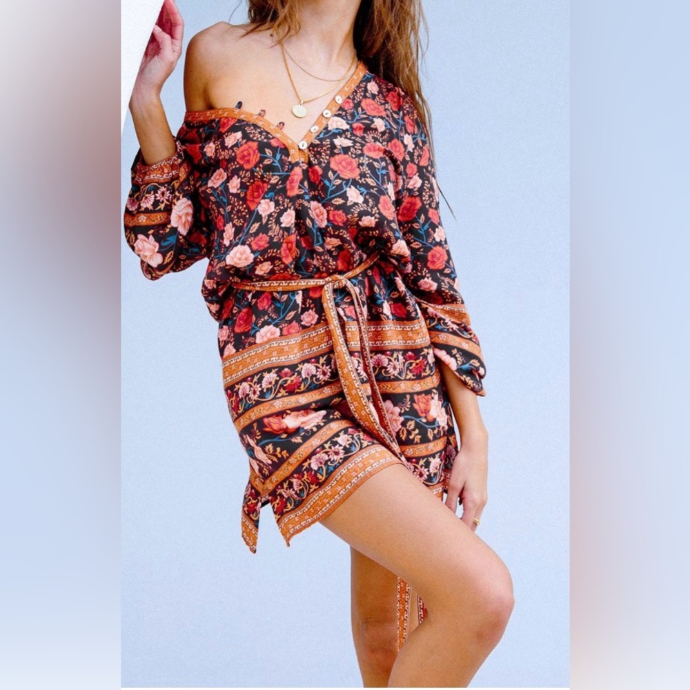 Arnhem Bella Rosa Tunic in Midnight, Size AU 10, US 6